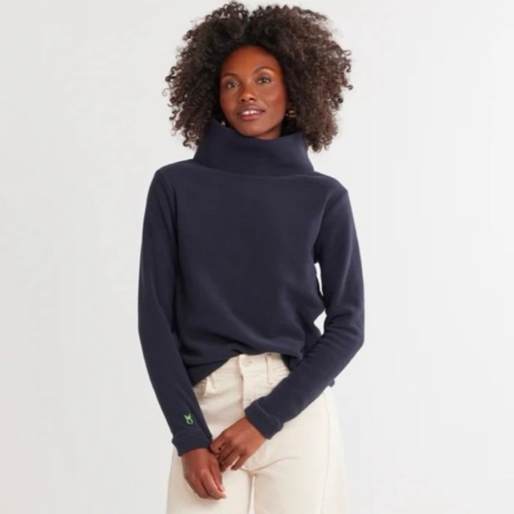 NWT Dudley Stephens Greenpoint Funnel Neck Fleece in Navy Size XXL